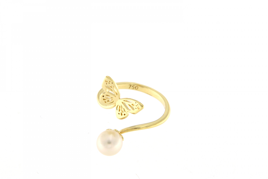 ITALIAN 18K RING BUTTERFLY 1