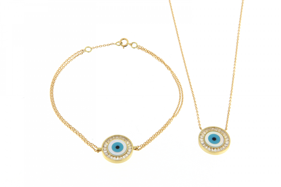 ITALIAN 18K SET BLUE