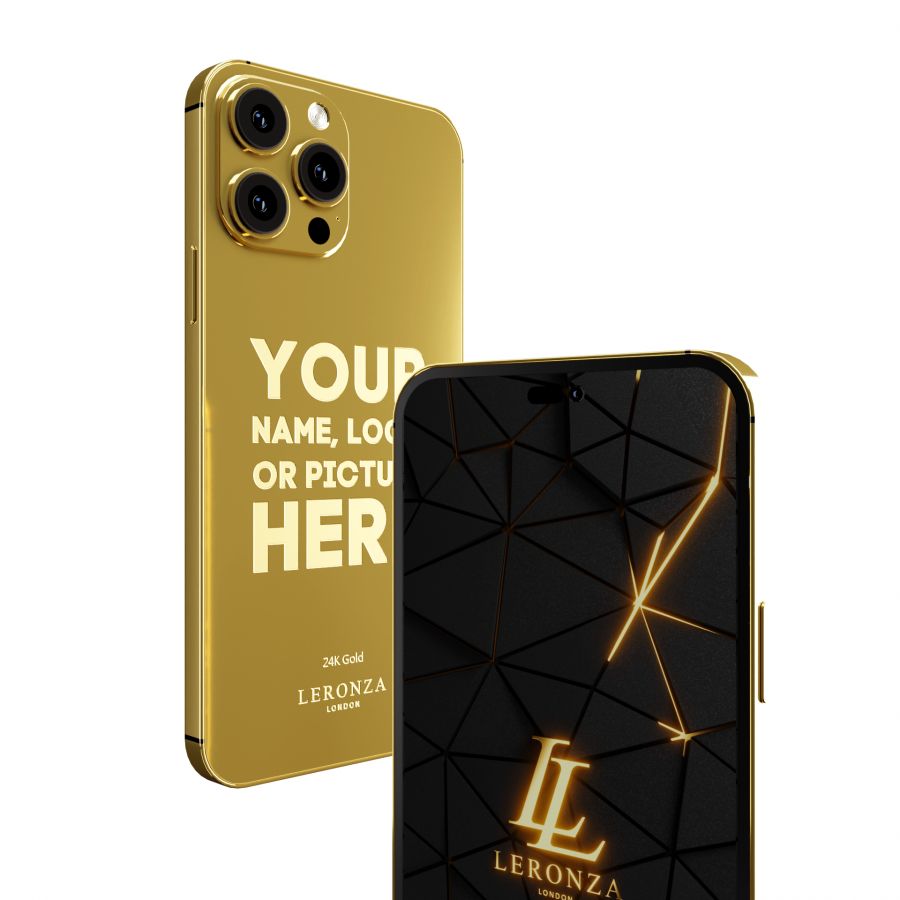 LERONZA LUXURY 24K GOLD IPHONE 14 PRO MAX 512GB ELITE EDITION 