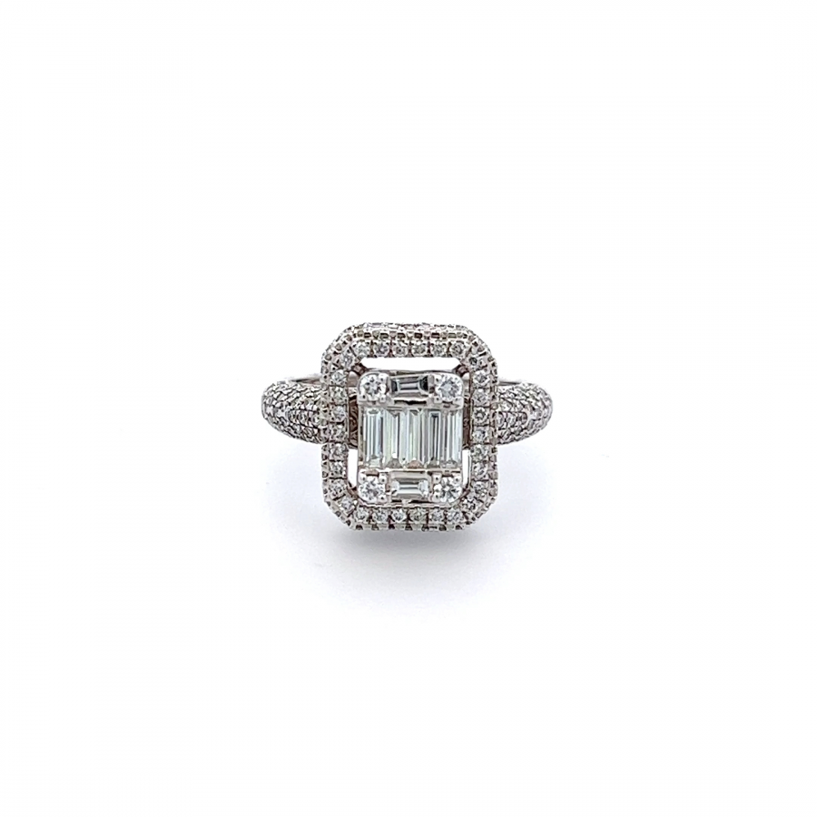 2.03 CARAT DIAMOND RING WITH CLARITY VS2, COLOR G-H | WHITE GOLD