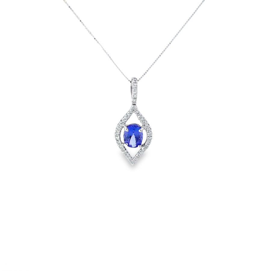 0.25 CARAT DIAMOND NECKLACE WITH CLARITY VS/SI, COLOR G-H | WHITE GOLD