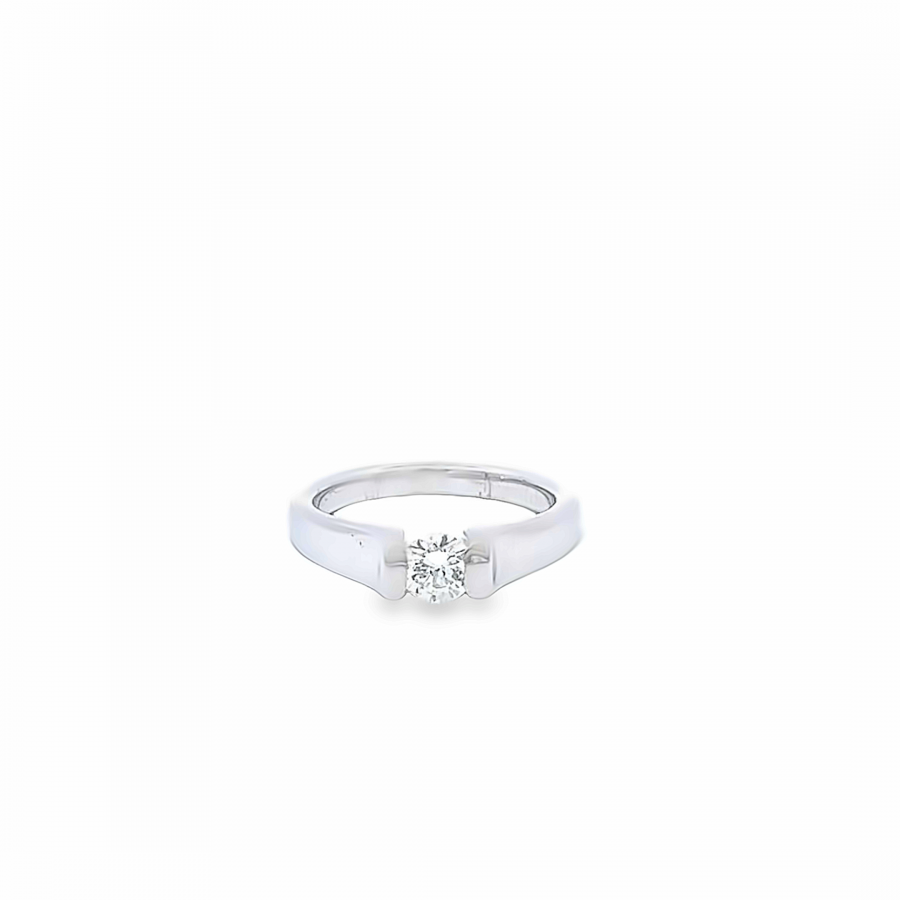 RING 0.40 CARAT G-H ROUND DIAMOND RING WITH VS CLARITY IN WHITE GOLD