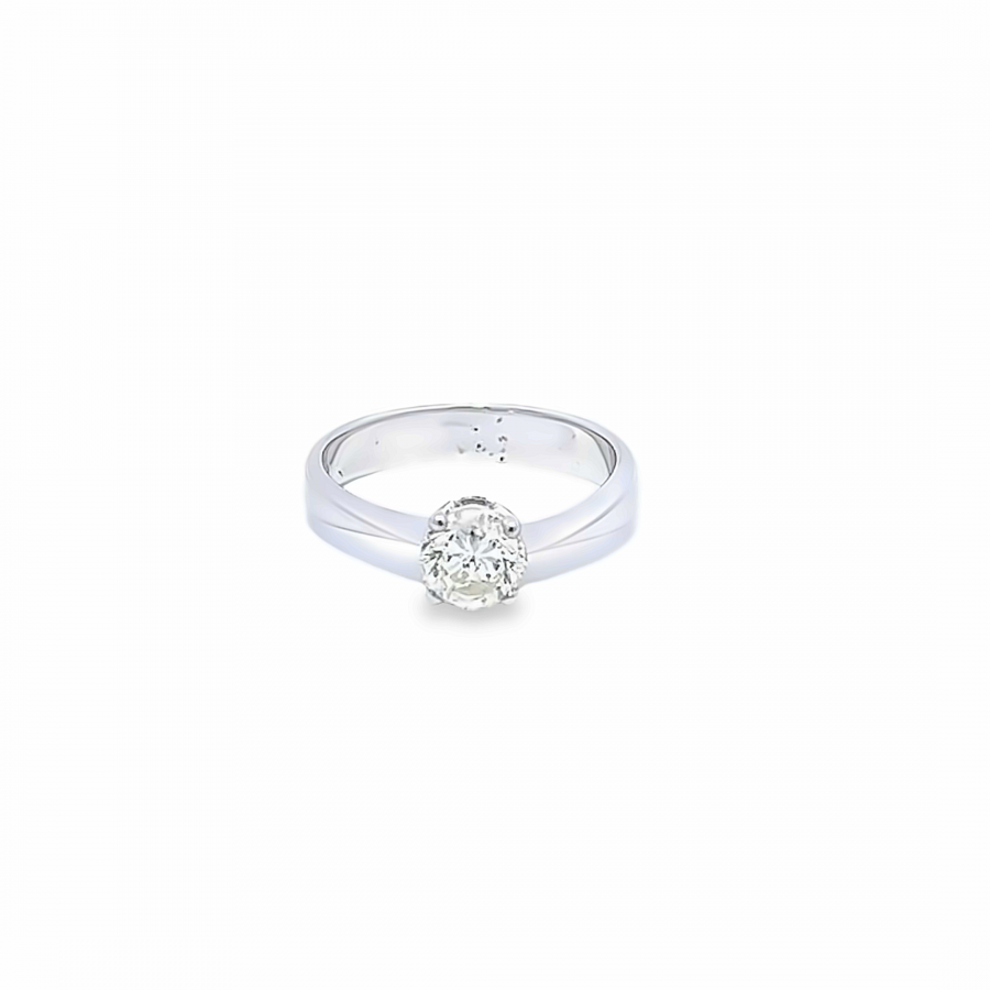 RING 0.92 CARAT F-G ROUND DIAMOND  WITH VS CLARITY IN WHITE GOLD