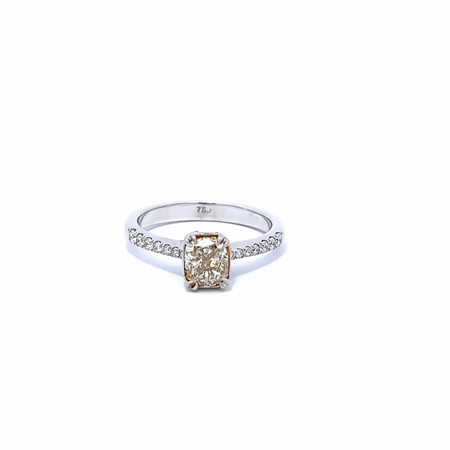 RING 1.23 CARAT G-H/F-G MIX MARQUISE AND PRINCESS CUT DIAMOND WITH VS CLARITY IN WHITE GOLD