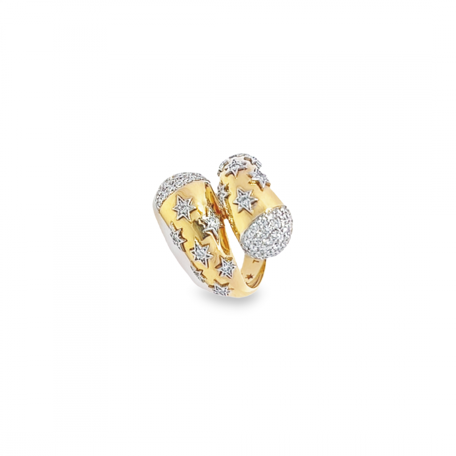 YELLOW GOLD RING WITH ROUND DIAMOND | 0.75 CARAT | VS CLARITY, G\H COLOR