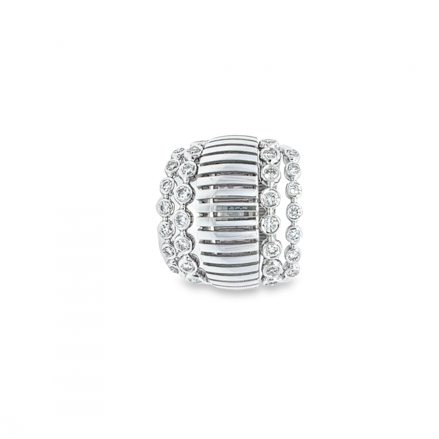 WHITE GOLD RING WITH ROUND DIAMOND | 1.01 CARAT | VS CLARITY, G\H COLOR