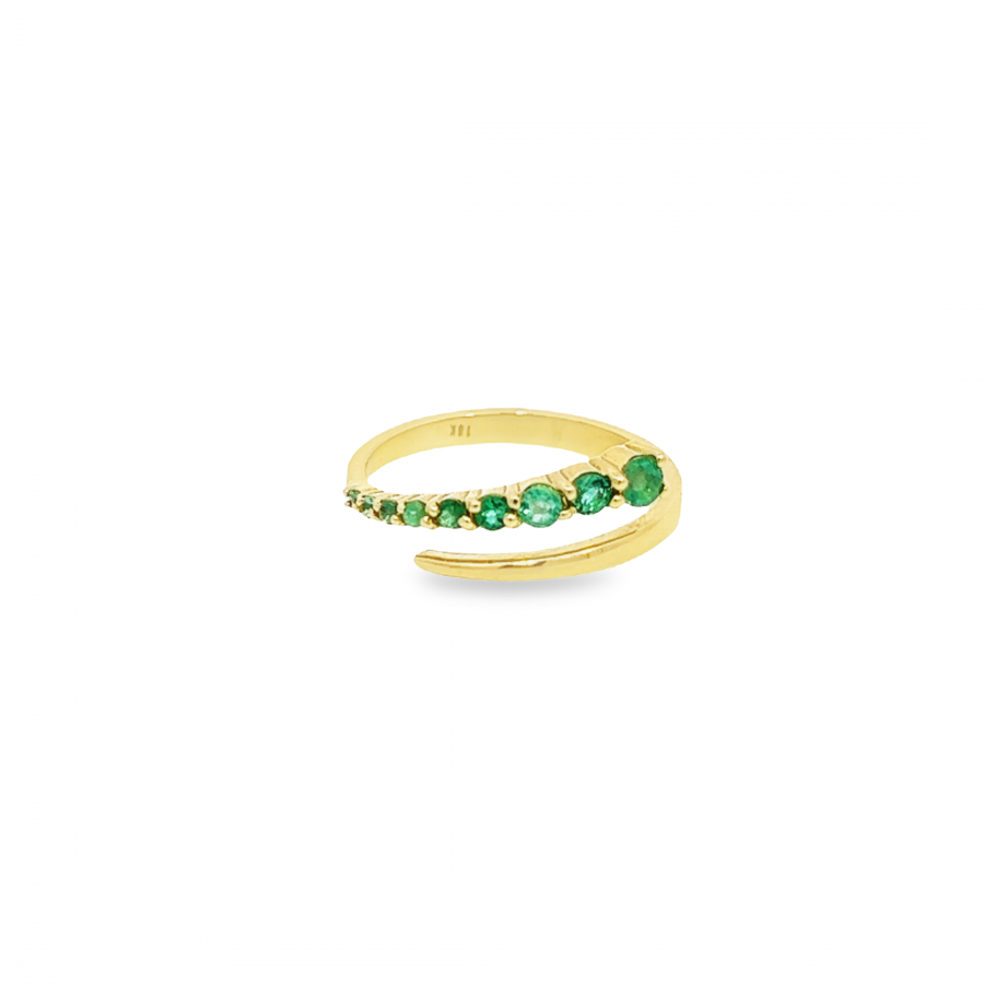 YELLOW | ROSE | WHITE GOLD RING WITH  GEMSTONES