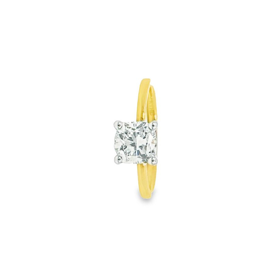 Stylish Yellow Gold Ring with Sustainable Diamonds - Net Weight 2.21g, with 1.56ct Diamond Wt