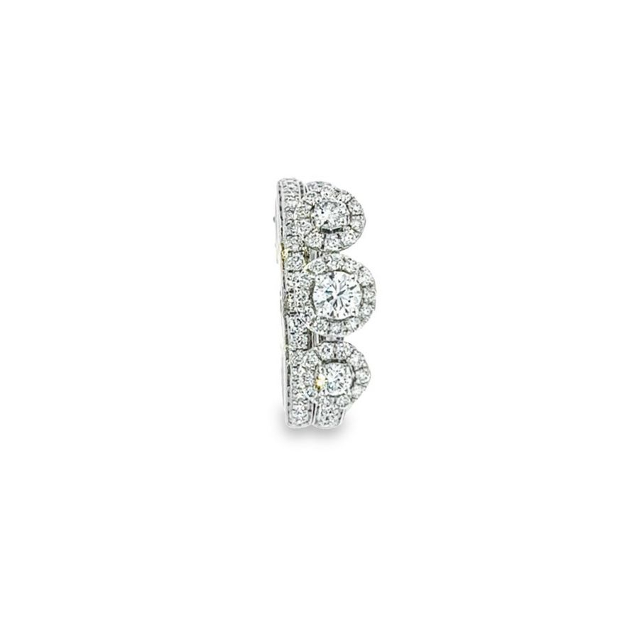 Sleek White Gold Ring with 68 Eco-Friendly Diamonds (0.77 ct Net Weight)