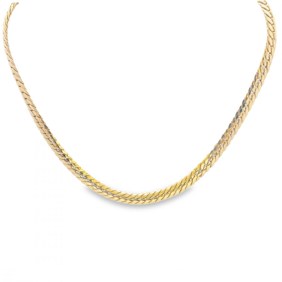 13.76g Italian Design Chain Necklace - 18k Yellow Gold