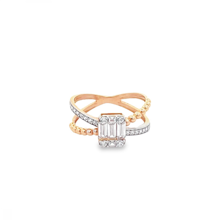  SOPHISTICATED 18K GOLD RING