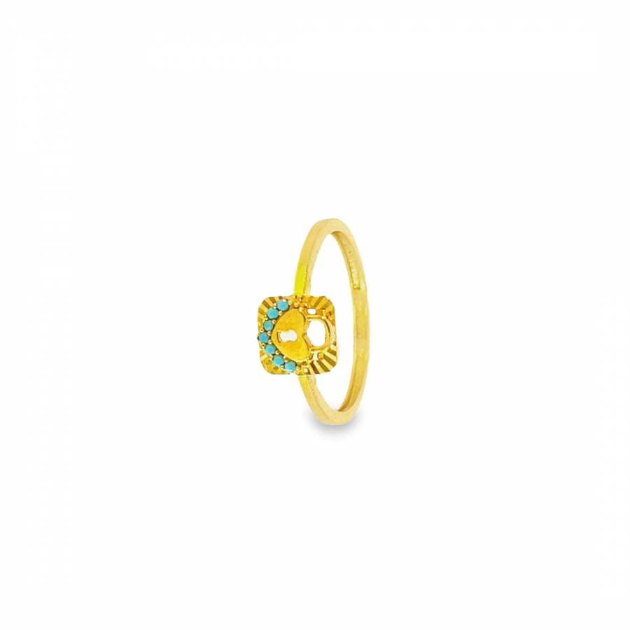 LOVE LOCK RING - EMBRACE ETERNAL LOVE WITH 21K YELLOW GOLD