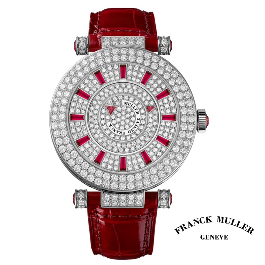Franck Muller Double Mystery - Red Dial - White Gold