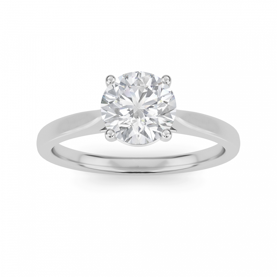ADARA 4 PRONG WITH GALLERY 1CT ROUND LAB-GROWN DIAMOND SOLITAIRE RING