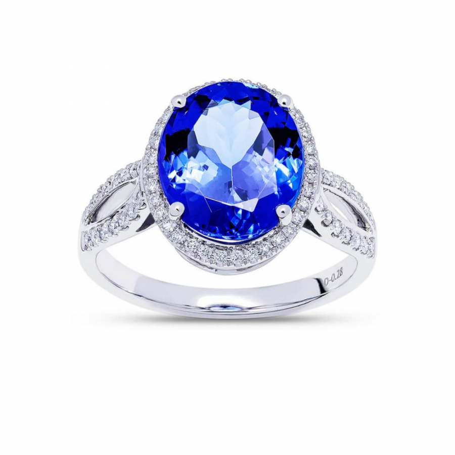  DIAMOND TANZANITE RING 2